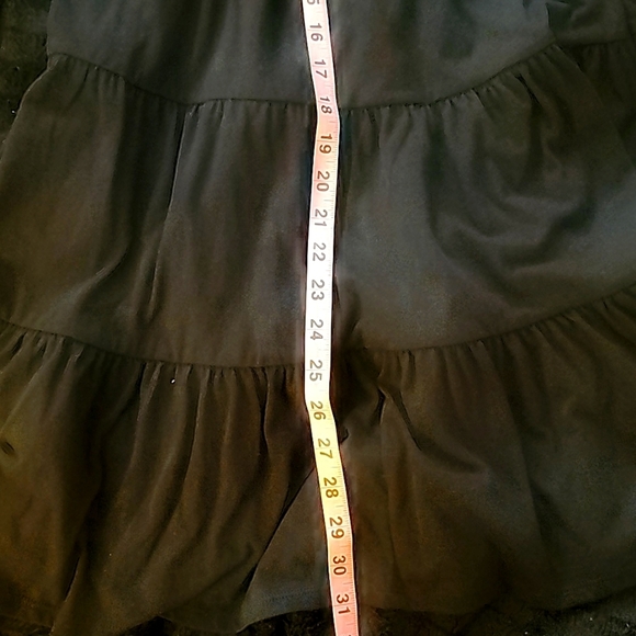 Wild Fable XS Black Short Sleeve Babydoll Mutiple Tiered Dress - Picture 12 of 13